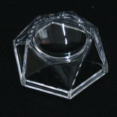 China China Wholesale Transparent Acrylic Hexagon Sleeve Crystal Ball Sleeve Accessories for sale