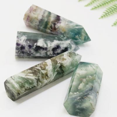 China China Wholesale Natural Snowflake Green Fluorite Arrow Stone For Sale for sale