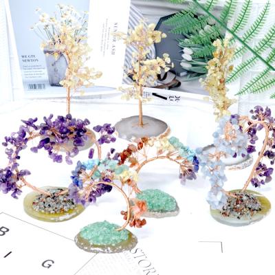 China Wholesale High Quality Natural Crystal Crafts Natural Handmade Tree Crystal Craft from China Crafts Material for sale