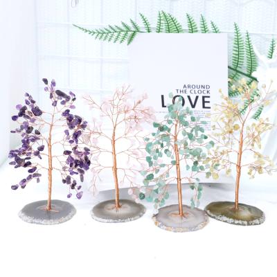 China China Crafts High Quality Natural Handmade Material Crystal Crafts Crystal Tree Decoration for sale