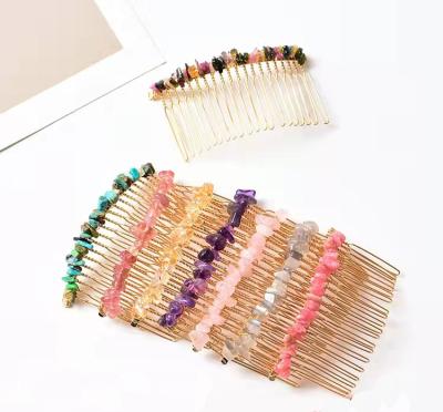 China China New Healing Product Natural Color Mixed Quartz Crushed Stone Crystal Hairpin Wedding Souvenir Guests for sale