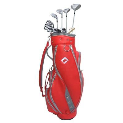 China graphite & OEM/ODM 430CC women's red right hand steel ladies complete golf club complete set with a golf bag for sale