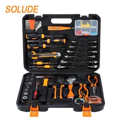 China SOLUDE PACK of Durable+Portable+Comfortable Handle+Small 93 Piece Profesional Repair Tool Kit Wrench Rachet Socket Wrench Pliers DIY Tools for Sale Household Tool Kit for sale