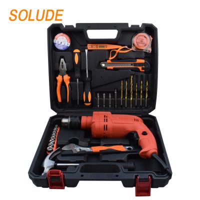 China SOLID PACK of Durable+Portable+Comfortable Handle+Small Case Kit With Plastic Toolbox Storage of 30 Piece Impact Drill Household DIY Tools (B) for sale