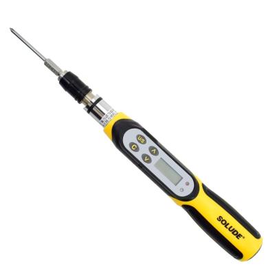 China #45 SOLUDE Carbon Steel Digital Display Voltage Tester Pen Screwdriver With 45#carbon Steel Digital Indicator Light Torque Screwdriver for sale