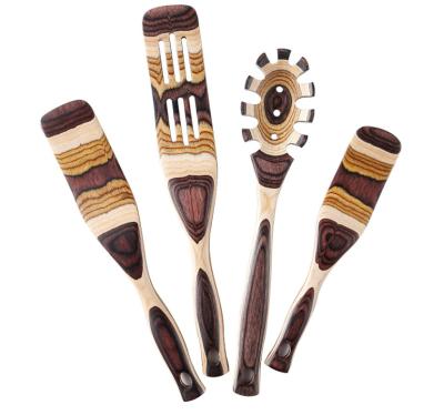 China Sustainable New Design Pakka Wood Kitchen Utensils For Cooking for sale