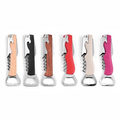 China Viable Wholesale Cheap Wine Bottle Opener Various Colors Stainless Steel Bottle Cork Screw for sale