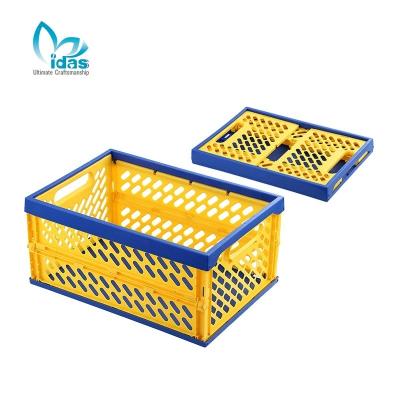 China Factory direct sale viable thickened type plastic foldable storage basket for sale