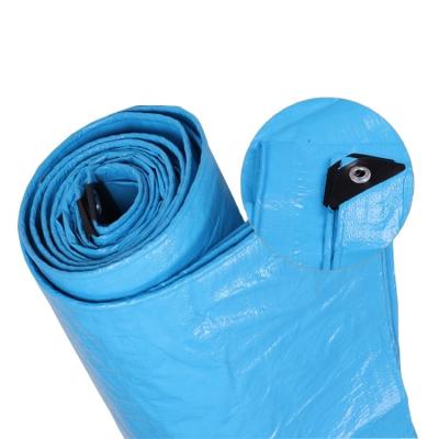 China Double Faced 2mm Blue Tarpaulin Tent Cloth Waterproof Plastic Plastic Car Covers PE Tarpaulin for sale