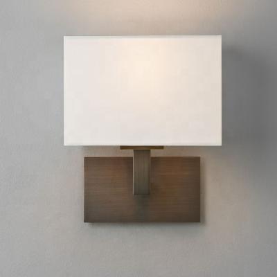 China Lighting Works LED Nickel White Acrylic Wall Sconce Brushed Wall Lamp with USB Outlet for Hotel Bedside Home Lighting for sale