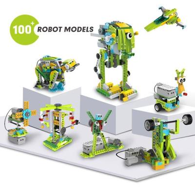 China Electronic Toy Remote Control Robot Building Kit 100-In-1 Stem Toys Set Educational Engineering Blocks for sale