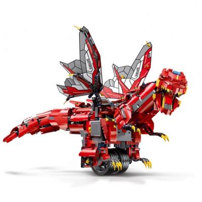 China Building Toy 13029 13031 Electric Dinosaur Programming Toy Big Building Block Set Dragon Assembled Brick Kit Educational DIY RC APP Technique for sale