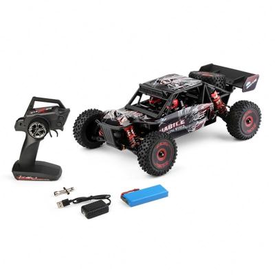 China 124016 Electric RC Hobby 1:12 Four-Wheel Drive Desert Remote Control Alloy Metal Hobby Truck Toys 2.4G RC Racing Car High Speed ​​Brushless for sale