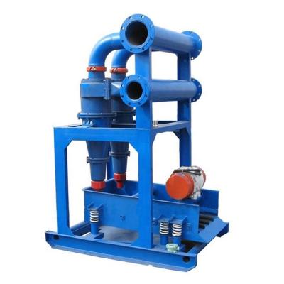 China Remove Particles Mini Bored Piling Machine Drilling Mud Desilter Harmful Solid Mud Desander for sale