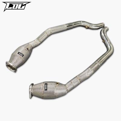 China Engine Downpipe For Jaguar F-TYPE 3.0T 2014+ High Performance Downpipes Steel Pipe Exhaust System Exhaust Stainless Downpipe for sale