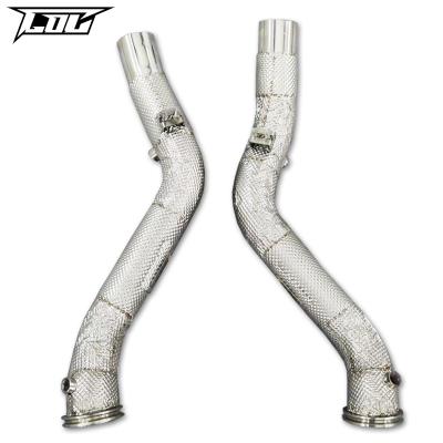 China Engine Downpipe For Maserati Ghibli 3.0T Catless Downpipe Stainless Steel High Performance Exhaust 2014-2016 for sale