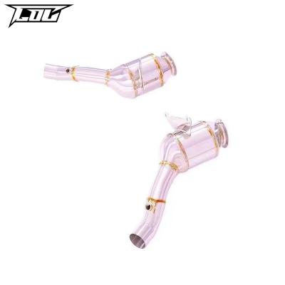 China Engine Downpipe For Ferrari 458 Stainless Steel 4.5 High Performance Downpipe Catted Exhaust Downpipe 2009-2016 for sale