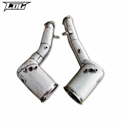 China Engine Exhaust Downpipe For AUDI S6/S7 C8 2.9T 2020-2023 Stainless Steel High Flow Catted Downpipe Car Exhaust System for sale