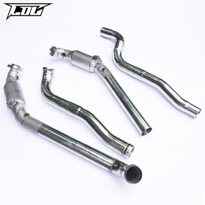 China Engine Downpipe For Benz AMG C63 W204 Exhaust Pipe Stainless Steel Exhaust Performance Exhaust System Downpipe for sale