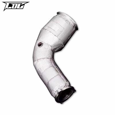 China Engine Downpipe For AUDI RS5 2.9T 2019-2022 High Performance Catless Downpipe 304 Stainless Steel Car Exhaust System for sale