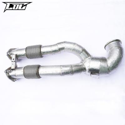 China Engine Downpipe For Audi RS3 TTRS 2.5T 2017-2020 Stainless Steel Muffler High Performance Exhaust Downpipe for sale