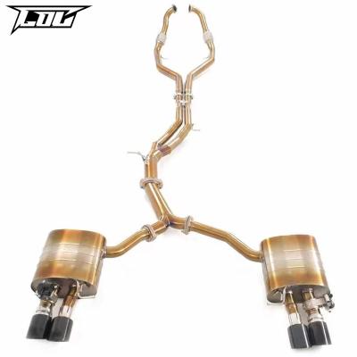 China Engine Catback Exhaust For AUDI S4/S5 3.0T 2017-2023 Titanium Alloy Exhaust Muffler High Performance Exhaust Valve Control Pipe for sale