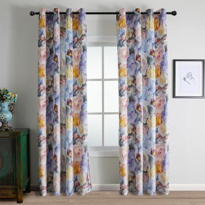 China Blackout color more luxury velvet well-chosen folding curtains for living room for sale