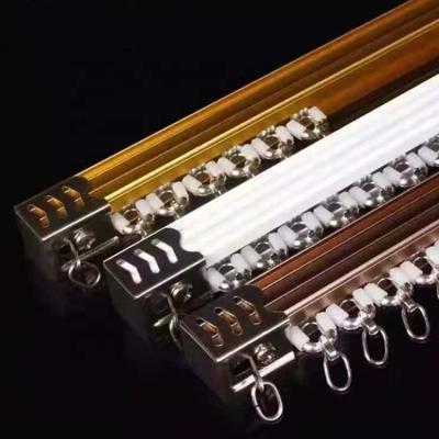 China Durable Factory Price Modern Household Slide Rail Aluminum Alloy Curtain Track With Accessories for sale