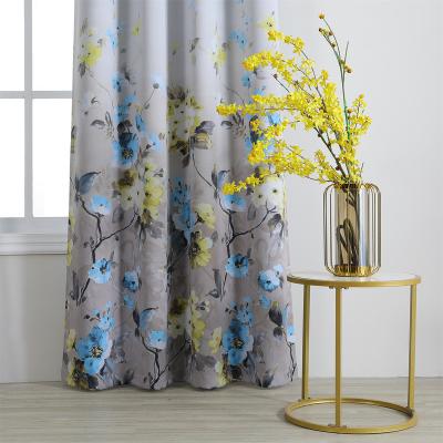 China Blackout Design Blackout Curtain Warm Soft Touch Home Blackout Digital Printed Curtains For Bedroom for sale