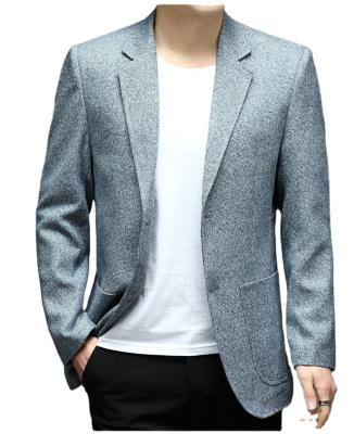 China Anti-wrinkle Spring Loose Woolen Knitted Casual Men's Jacket Suit Fashion Men's Slim Suit Sets Plus Size Men's Suits for sale