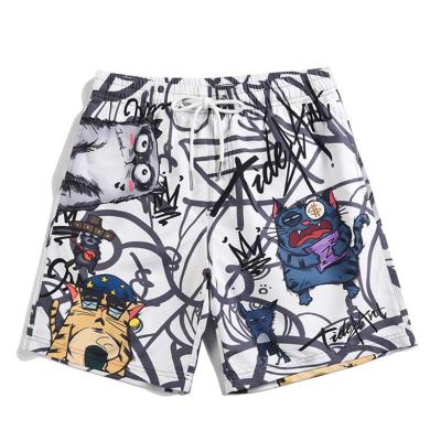 China Anti-wrinkle all over print polyester beach basketball custom sublimation shorts mesh summer high quality shorts for sale