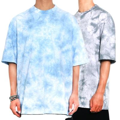 China Wholesale High Quality 100% Cotton Fabric QUICK DRY Washed Tie Dye Tie Dye Custom T Shirt Men's T Shirt for sale