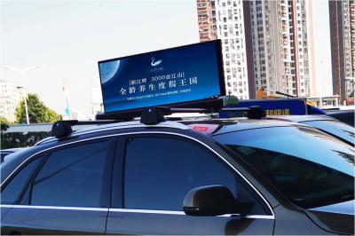 China P2.5 LED Taxi Top P2.5 LED Outdoor Full Color Digital Display Taxi Top Mobile Advertising Billboard 4G WIFI GPS for sale