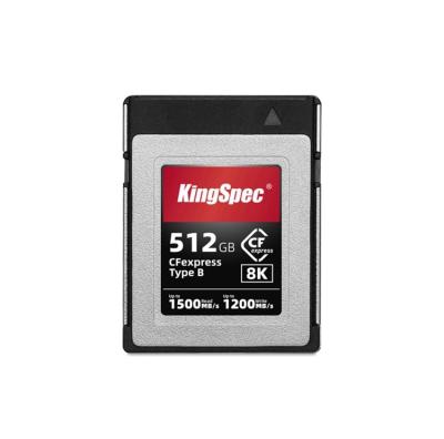 China Plastic Durable Widely Using Kingspec CFexpress 512GB Card For 4K Video Memory Raw Card For Camera for sale