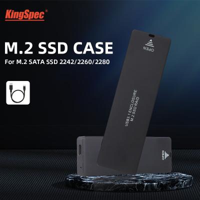 China Laptop/Desktop/Notebook/Computers with KingSpec m.2 SATA USB Port to Disk Enclosure Hard Drive Boxed Storage Case Adapter Support nvme Drive External SSD USB 3.0 m.2 transistorized for sale