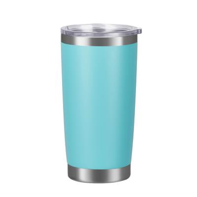 China Viable Tazas Mug Powder Coated Stainless Steel Vaso Copo Termico Travel Mug Tumbler Stainless Steel Becher Tumbler Mugs 20oz for sale