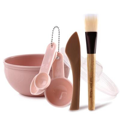 China Viable Wholesale Plastic Mask Bowl Set Beauty Tools Mask Mixing Bowl Face Mask Face Mask Mixing Bowl With Brush for sale