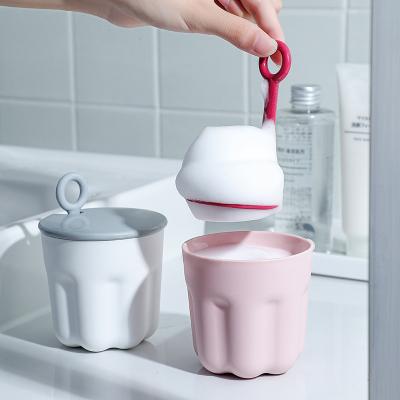 China Hot Plastic Facial Detergent Bubbler Foaming Facial Cleansing Products Bubbler Facial Cleanser Face Wash Foam Cups Wholesale for sale