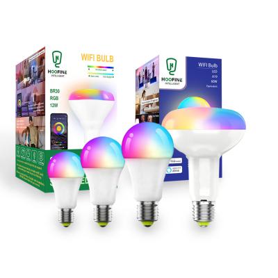 China Amazon Alexa Google Home IFTTT Dimmable E27 10w Smart LED Lighting RGBCW 9w Alexa Wifi E26 Indoor Bulb for sale