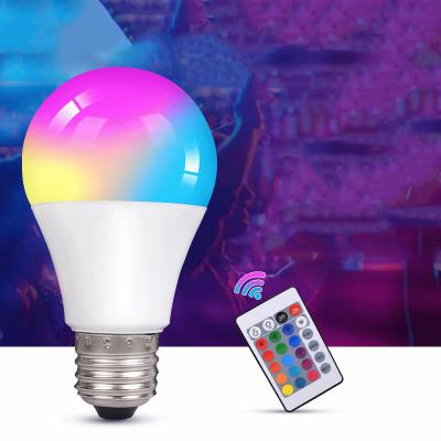 China Factory Price Modern Direct Sales 10watt E27 B22 Rgbw LED Colorful Changing Smart Light Bulbs for sale