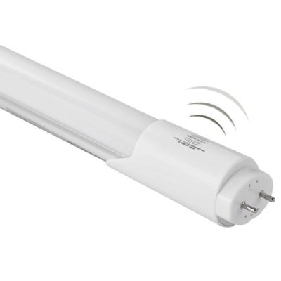 China Warehouse 6500K Cold White Tube 18w Integrated T8 Led Tube Raw Material AC180-260V LED Plastic Tube for sale