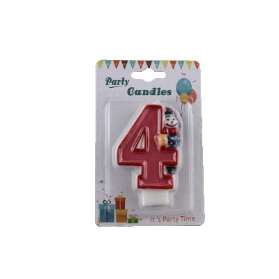 China Cheap Rainbow 0 To 9 Number Birthday Candles For Party Decoration for sale