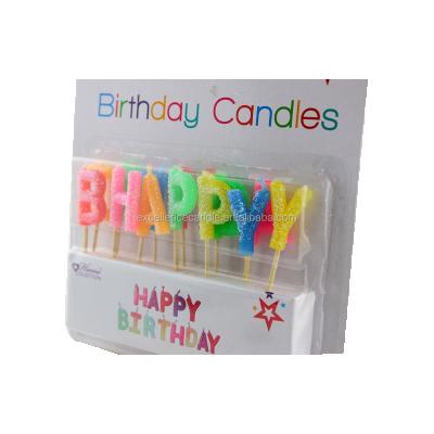 China Wholesale cartoon birthday letter candle happy birthday candle/large printing/popular factory for sale