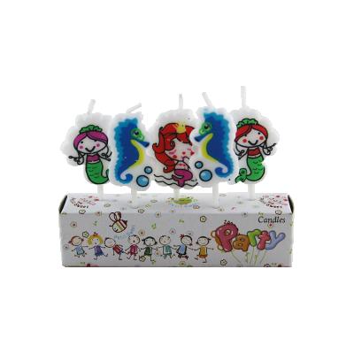 China Popular creative children's cartoon/large candle printing/cartoon birthday party birthday cake candles for sale