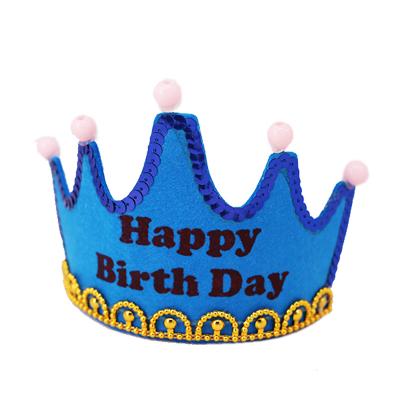 China King Princess LUMINOUS LED style hat nonwoven colorful birthday hat King Princess LUMINOUS LED style birthday hat wholesale colorful nonwoven Crown style hat for sale