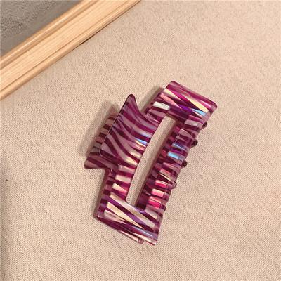 China Newest Fashion Insti Fashion Jelly Color Hair Accessories Big Fow Women Simple Luxury Geometric Plastic Acrylic Hair Claws for sale