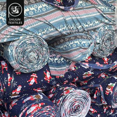 China Stretch Stock Textile Pattern Flower Design Plain Knit Fabric Custom Printing for sale