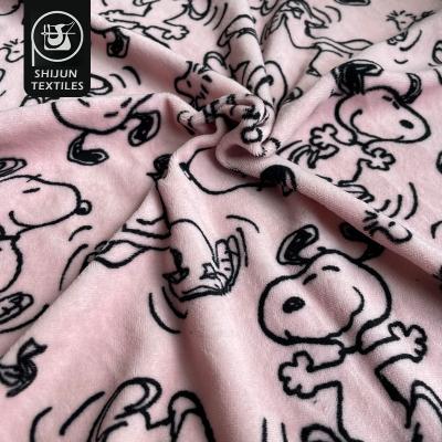 China Keep Warm Super Soft Simple Cheap Fabric Stock Print Jersey Knit Fabric For Coat for sale