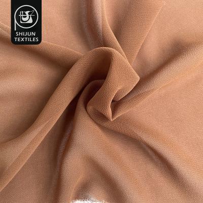 China High Quality Stretch New Design 100% Polyester Fabric Chiffon Fabric For Dress for sale