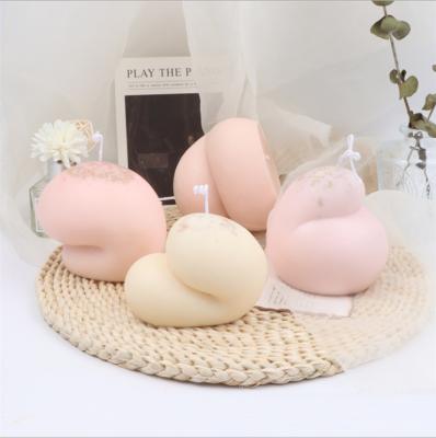 China Viable Explosive Liquid Silicone Butt DIY Aromatherapy Gypsum Gypsum Food Grade Silicone Soy Candle Mold 3D for sale